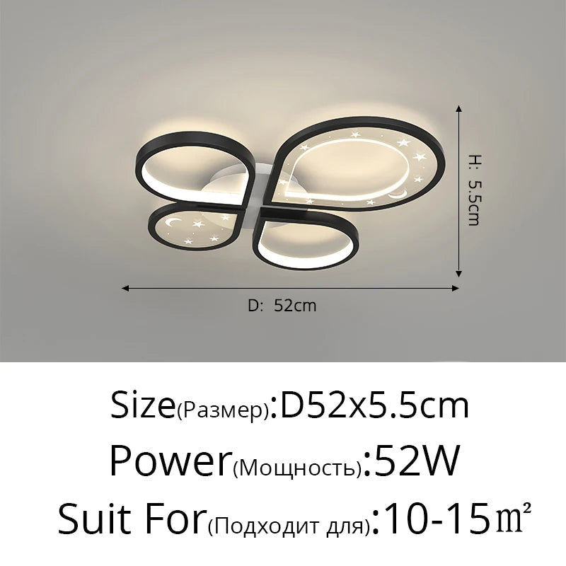 plafonnier led créatif lustre nordique moderne éclairage doré