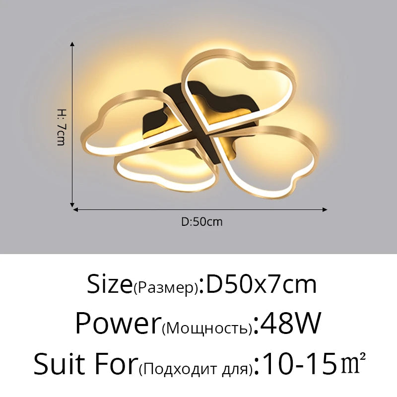 plafonnier led créatif nordique pour éclairage intérieur décoratif