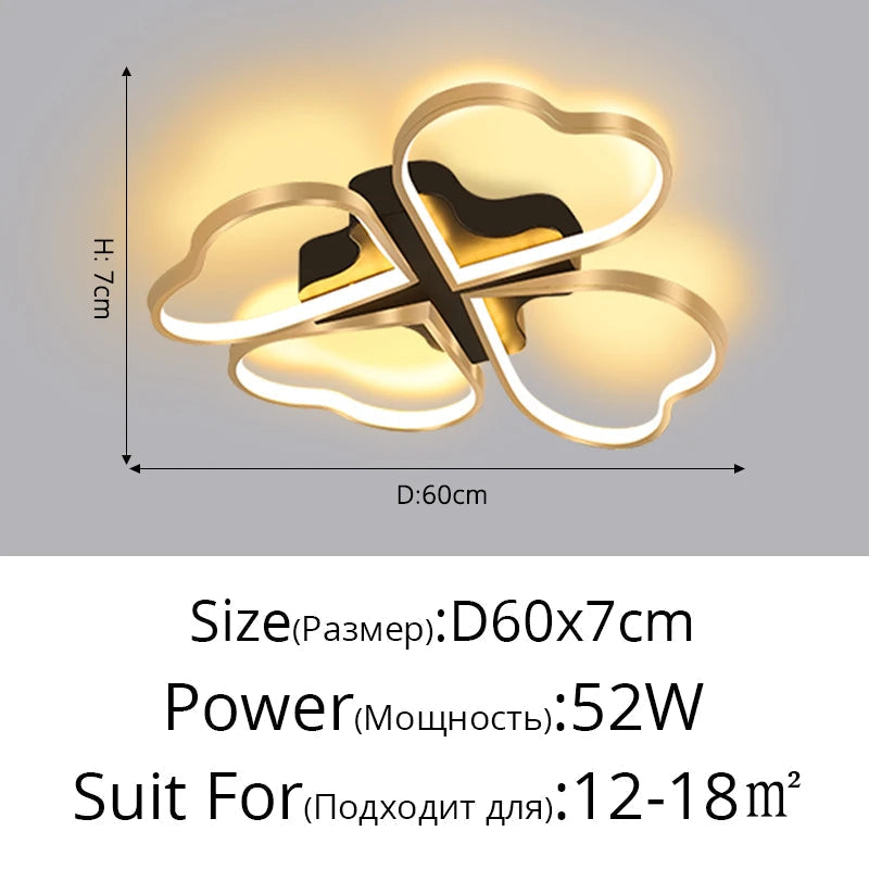 plafonnier led créatif nordique pour éclairage intérieur décoratif