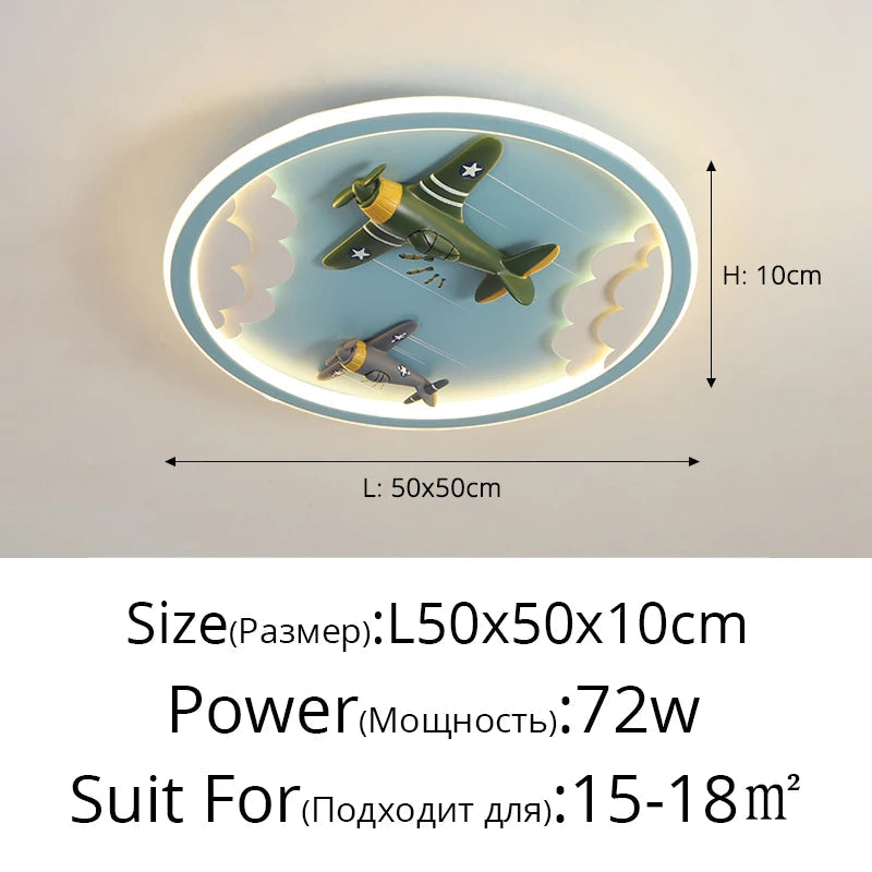 plafonnier led créatif pour chambre d'enfant décorative