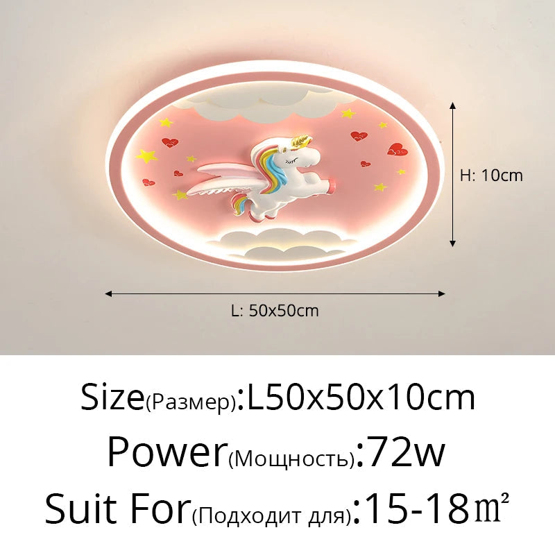 plafonnier led créatif pour chambre d'enfant décorative