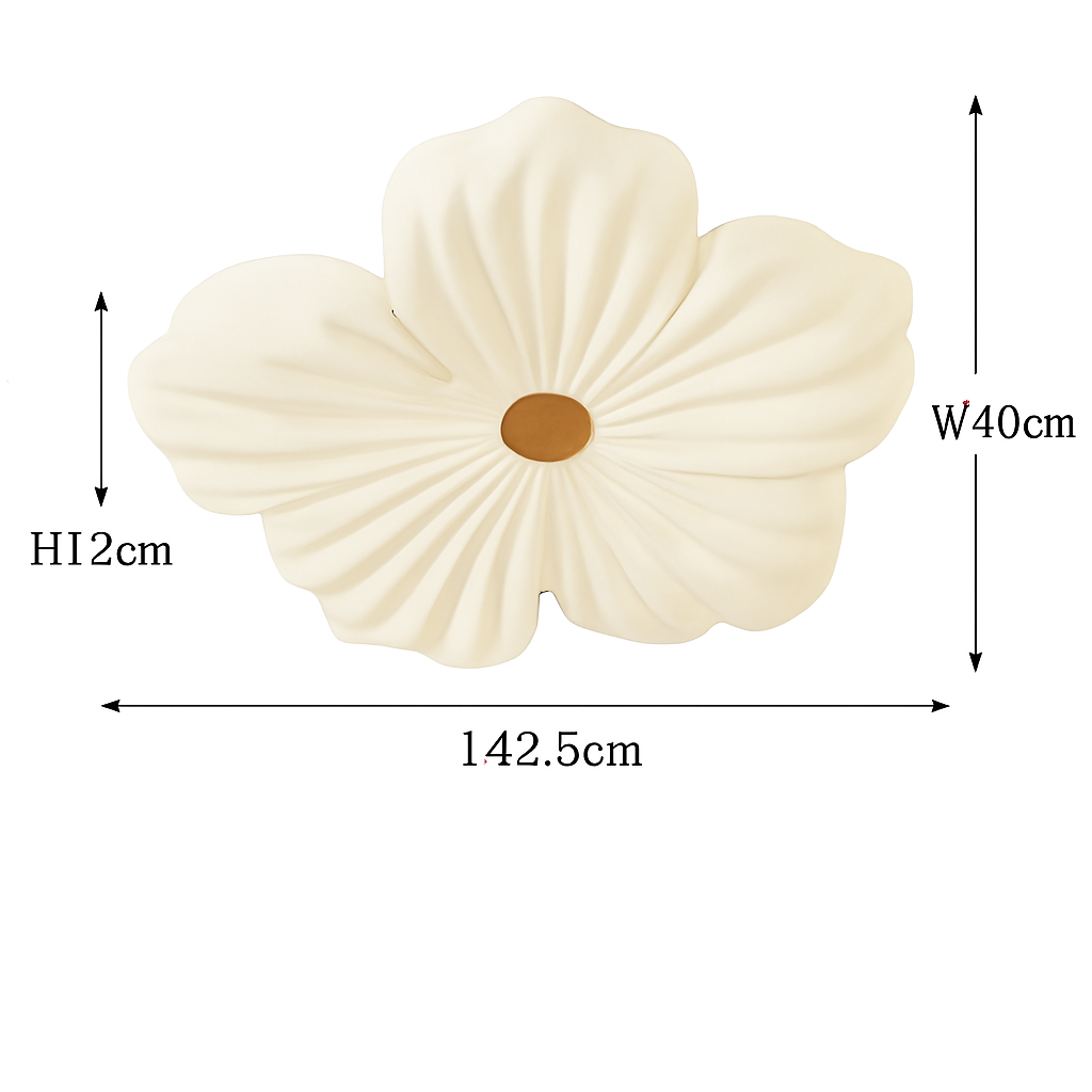 plafonnier led décoratif en forme de fleur style nordique