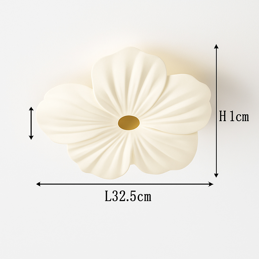 plafonnier led décoratif en forme de fleur style nordique