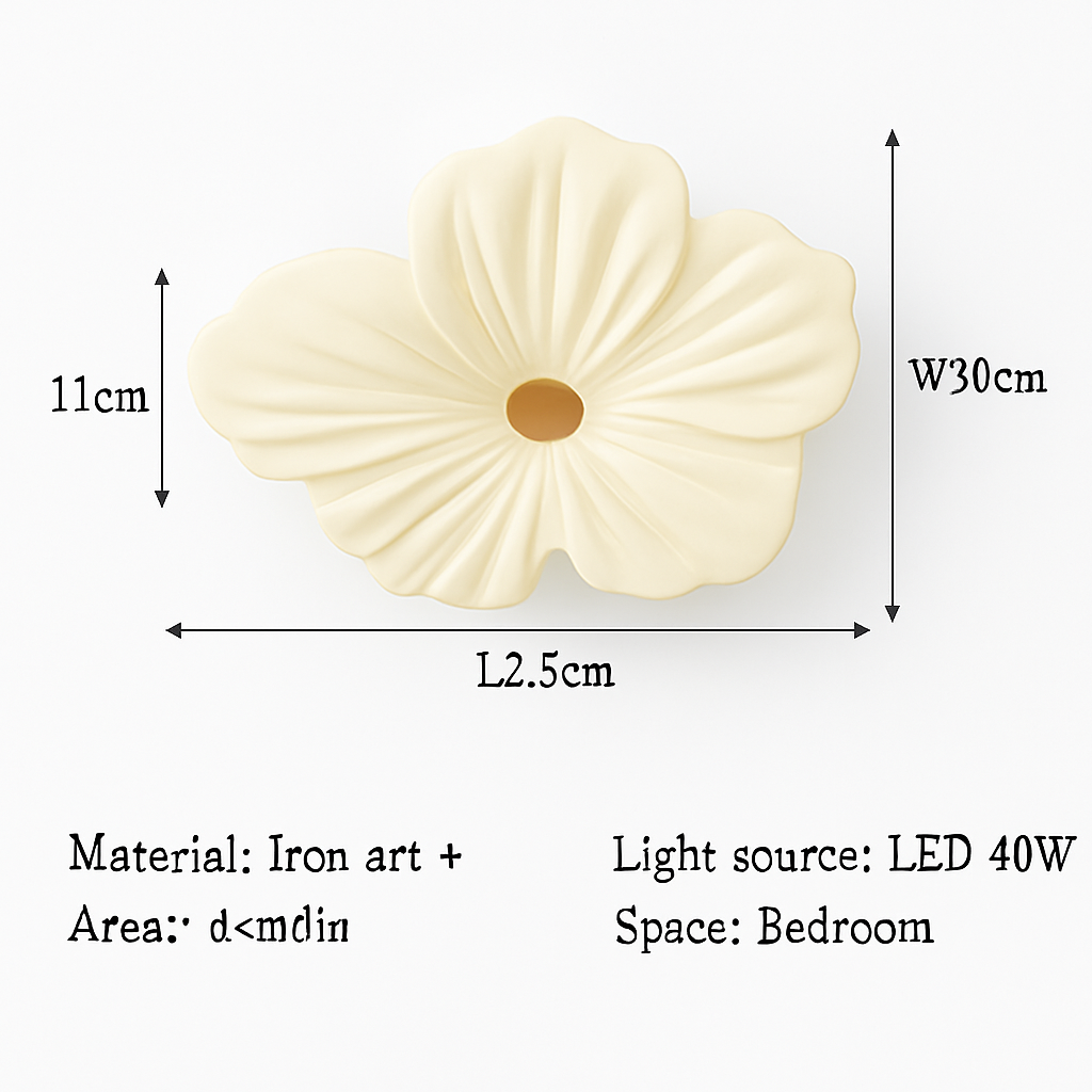 plafonnier led décoratif en forme de fleur style nordique