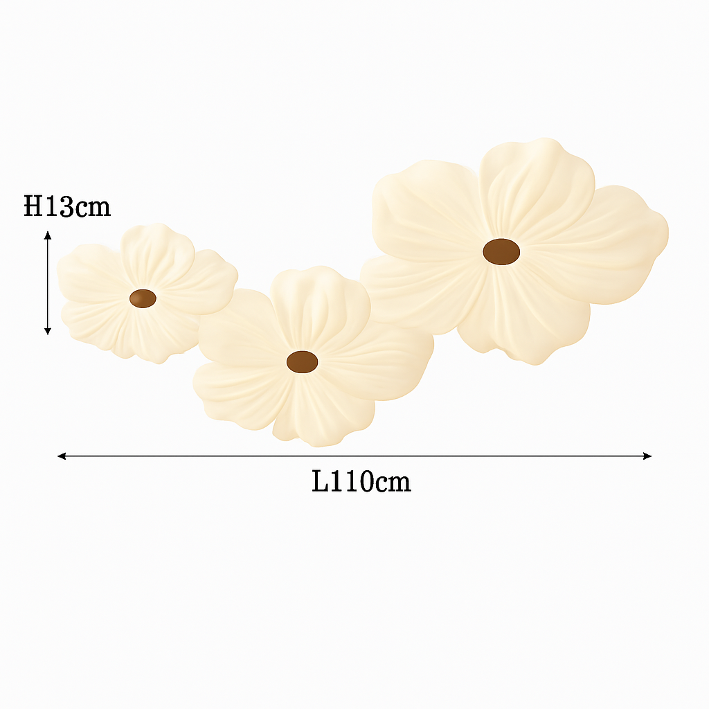 plafonnier led décoratif en forme de fleur style nordique