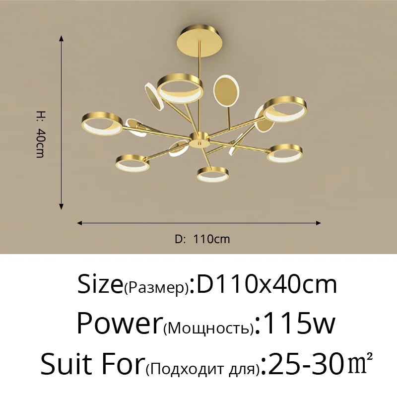 plafonnier led décoratif pour éclairage intérieur moderne