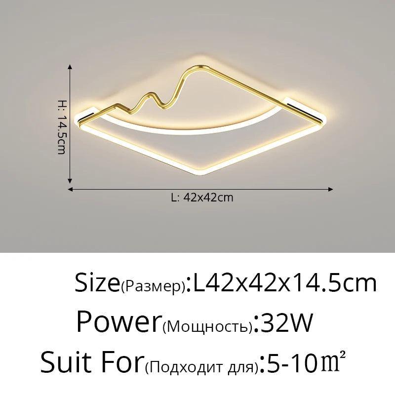plafonnier led décoratif pour intérieur moderne et élégant