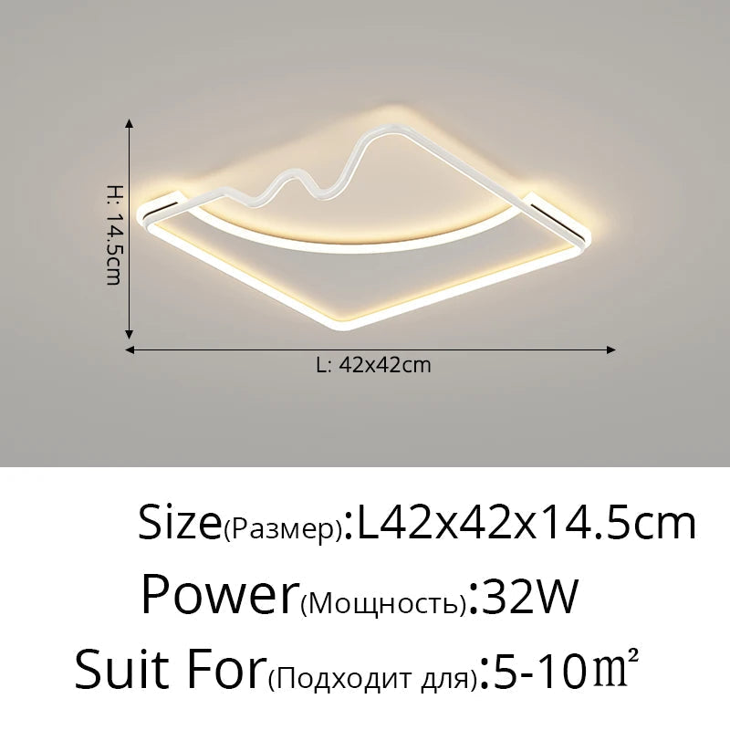 plafonnier led décoratif pour intérieur moderne et élégant