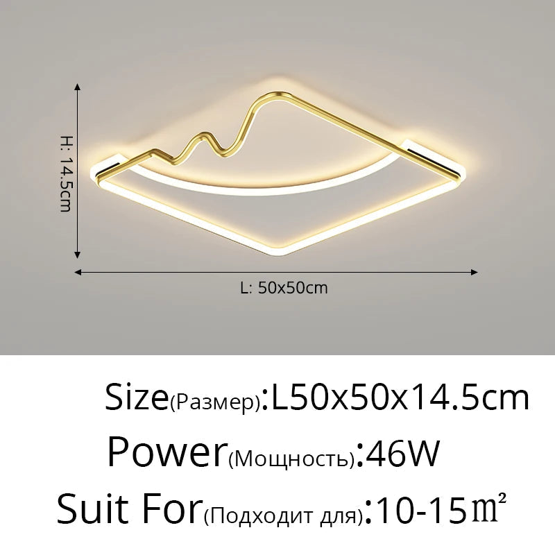plafonnier led décoratif pour intérieur moderne et élégant
