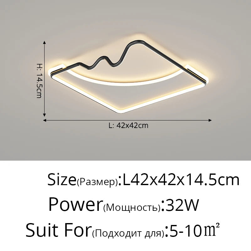 plafonnier led décoratif pour intérieur moderne et élégant