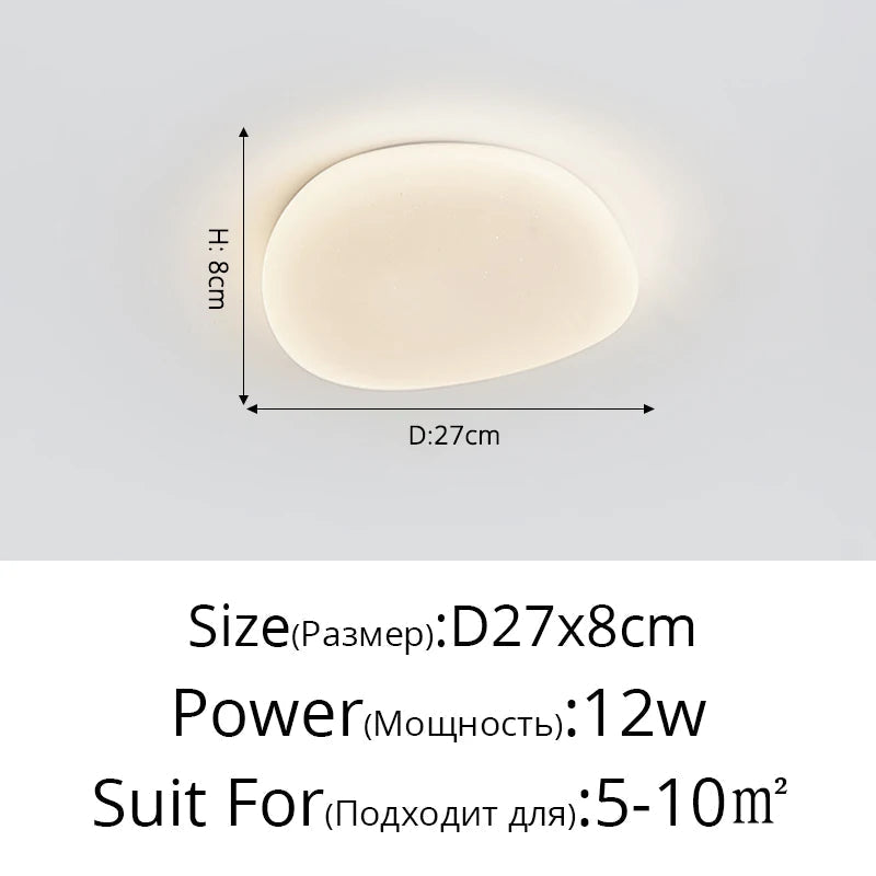 plafonnier led de style nordique avec simplicité créative