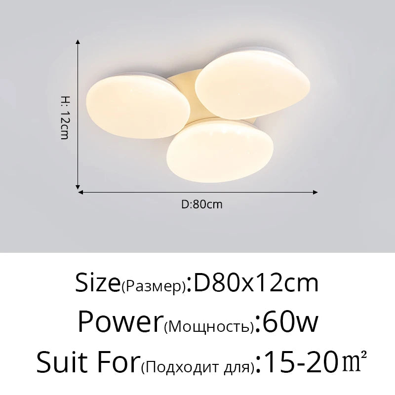 plafonnier led de style nordique avec simplicité créative