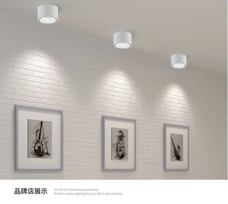 plafonnier led de surface downlight smd5730 pour éclairage intérieur