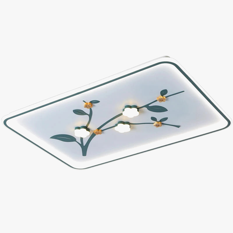 plafonnier led design floral pour décoration moderne de plafond