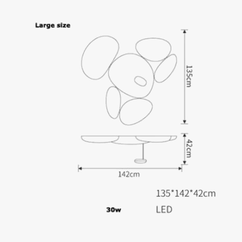 plafonnier led design moderne simple luminaire décoratif intérieur