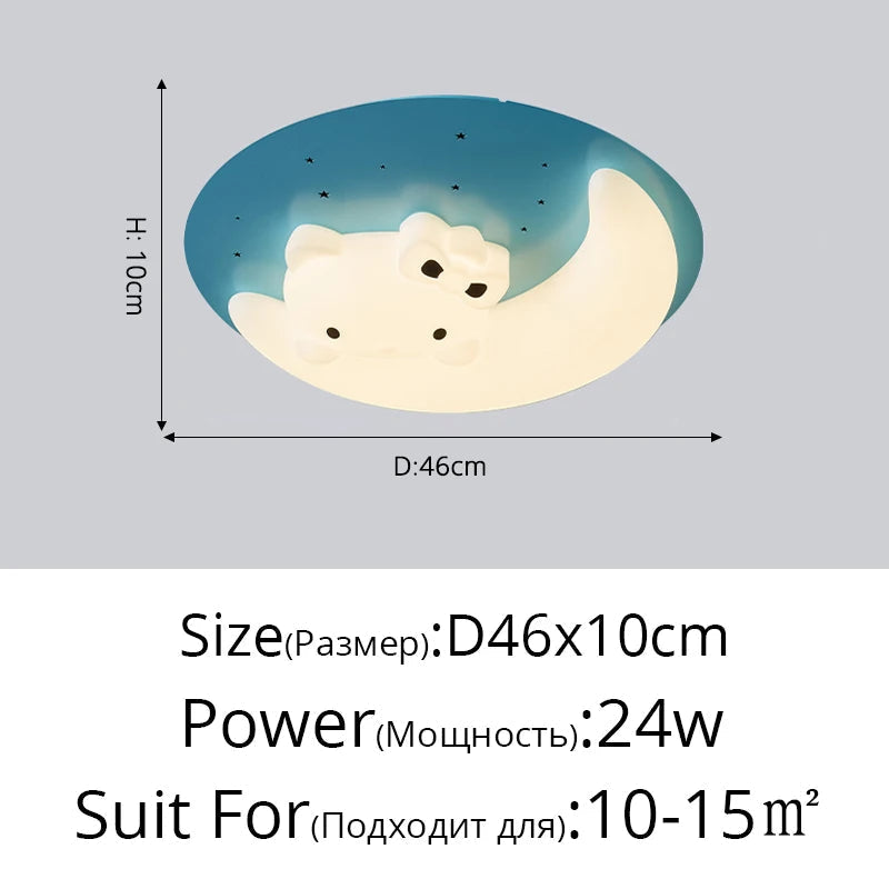 plafonnier led design nordique en forme de lapin luminaire décoratif d'intérieur