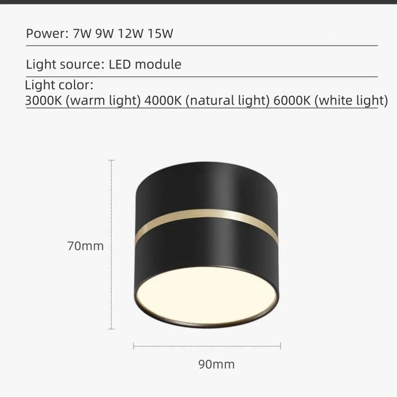 plafonnier led design nordique moderne dimmable pour intérieur