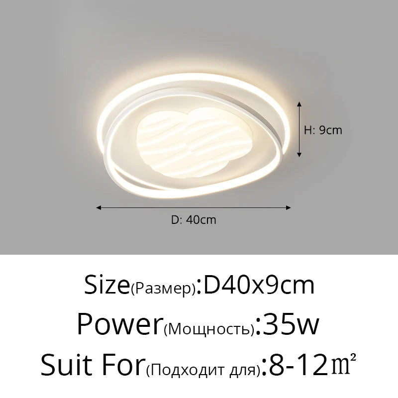 plafonnier led design nordique moderne luminaire décoratif simple