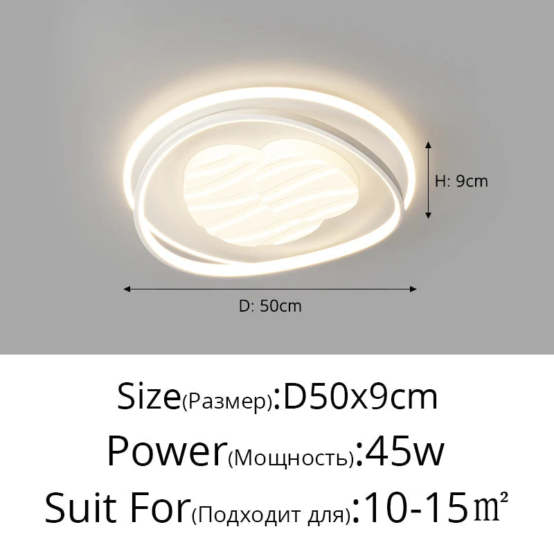 plafonnier led design nordique moderne luminaire décoratif simple