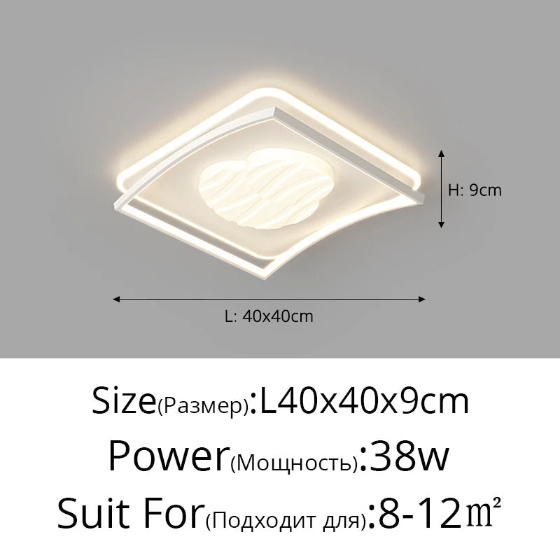 plafonnier led design nordique moderne luminaire décoratif simple