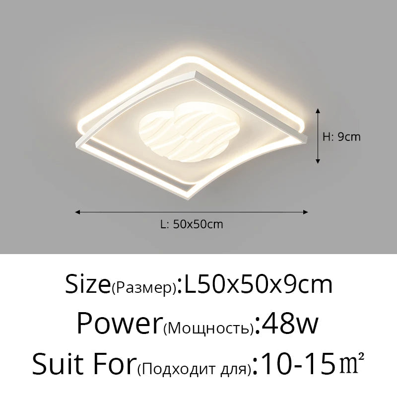 plafonnier led design nordique moderne luminaire décoratif simple