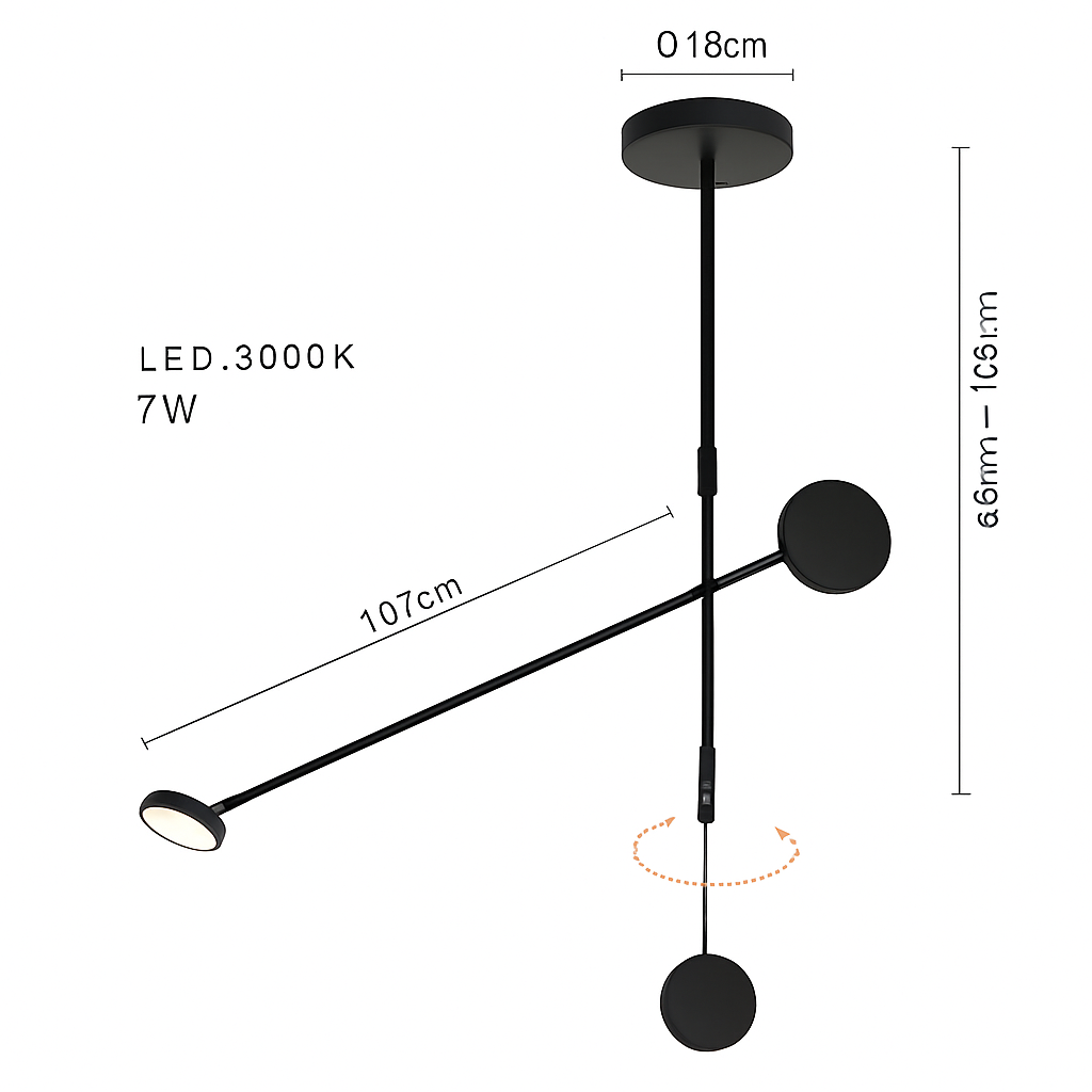 Plafonnier Led design nordique pour Tables basses de restaurant bureaux de chambre lampes suspendues noires luminaire de décoration de la maison