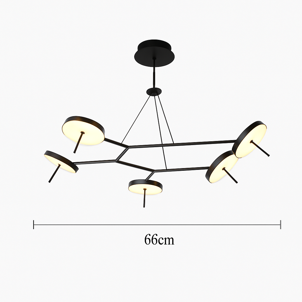 Plafonnier Led design nordique pour Tables basses de restaurant bureaux de chambre lampes suspendues noires luminaire de décoration de la maison