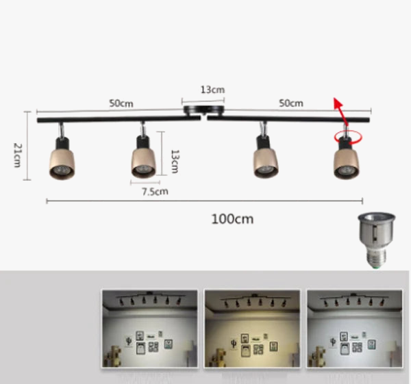 plafonnier led design pour salon bar et bureau