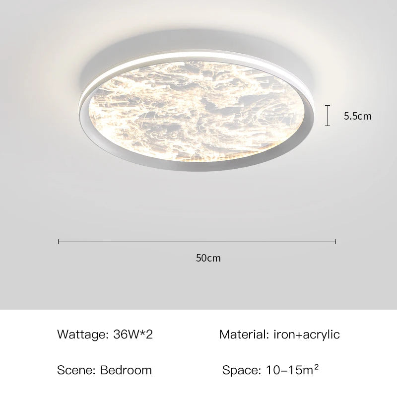 plafonnier led design rond moderne minimaliste pour intérieur élégant