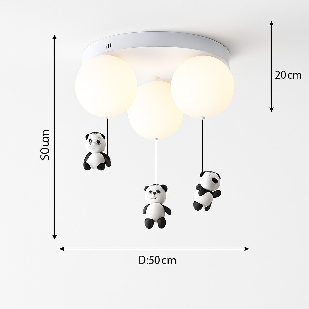 plafonnier led dessin animé belle ours pour enfants