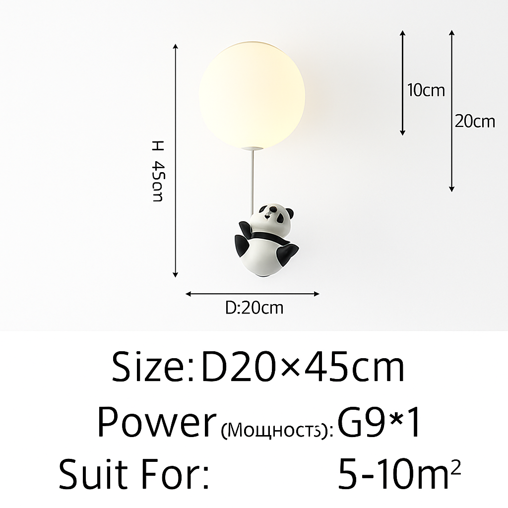 plafonnier led dessin animé belle ours pour enfants