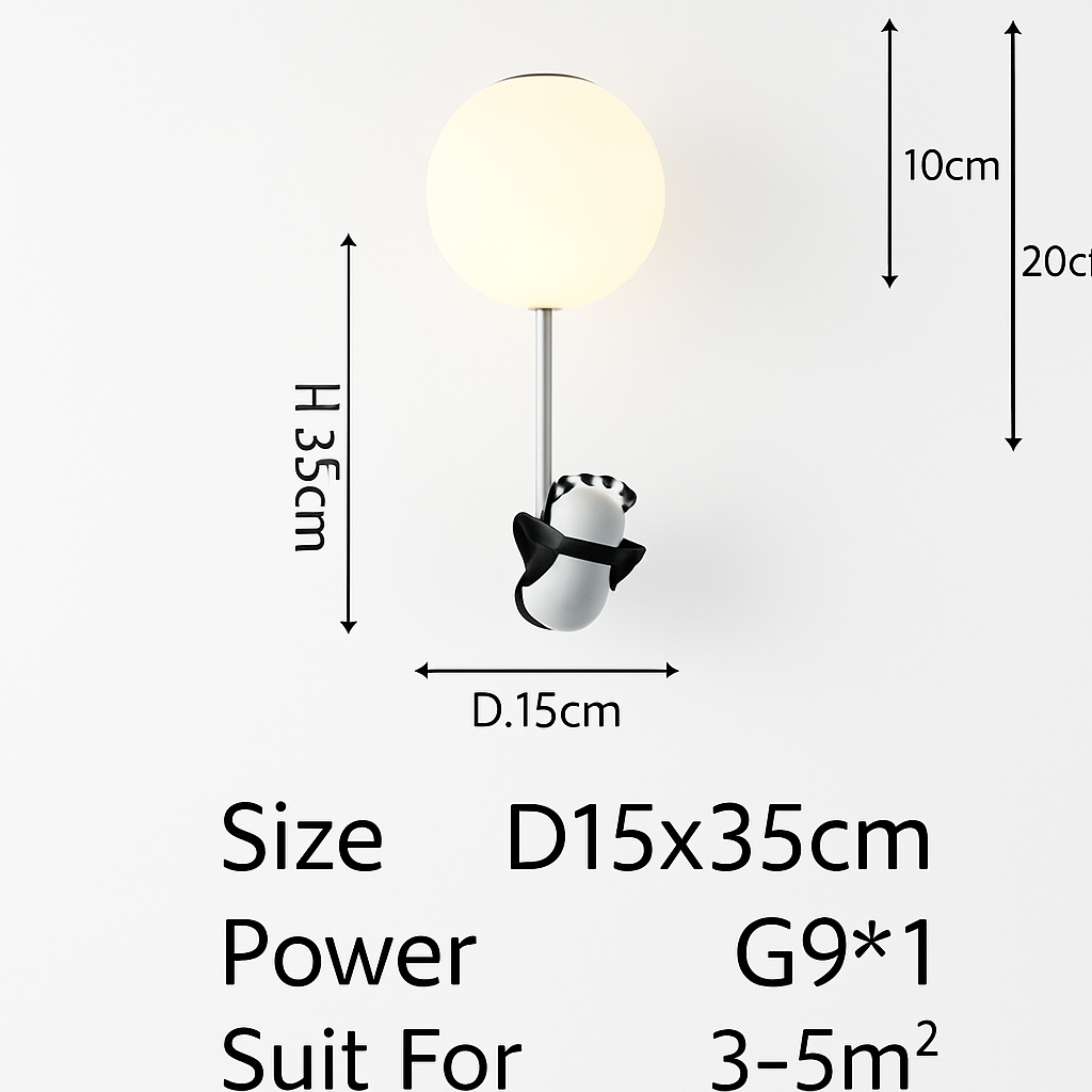 plafonnier led dessin animé belle ours pour enfants