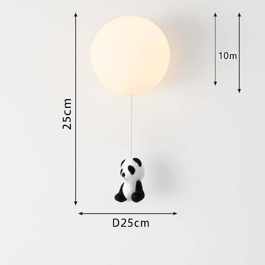plafonnier led dessin animé belle ours pour enfants