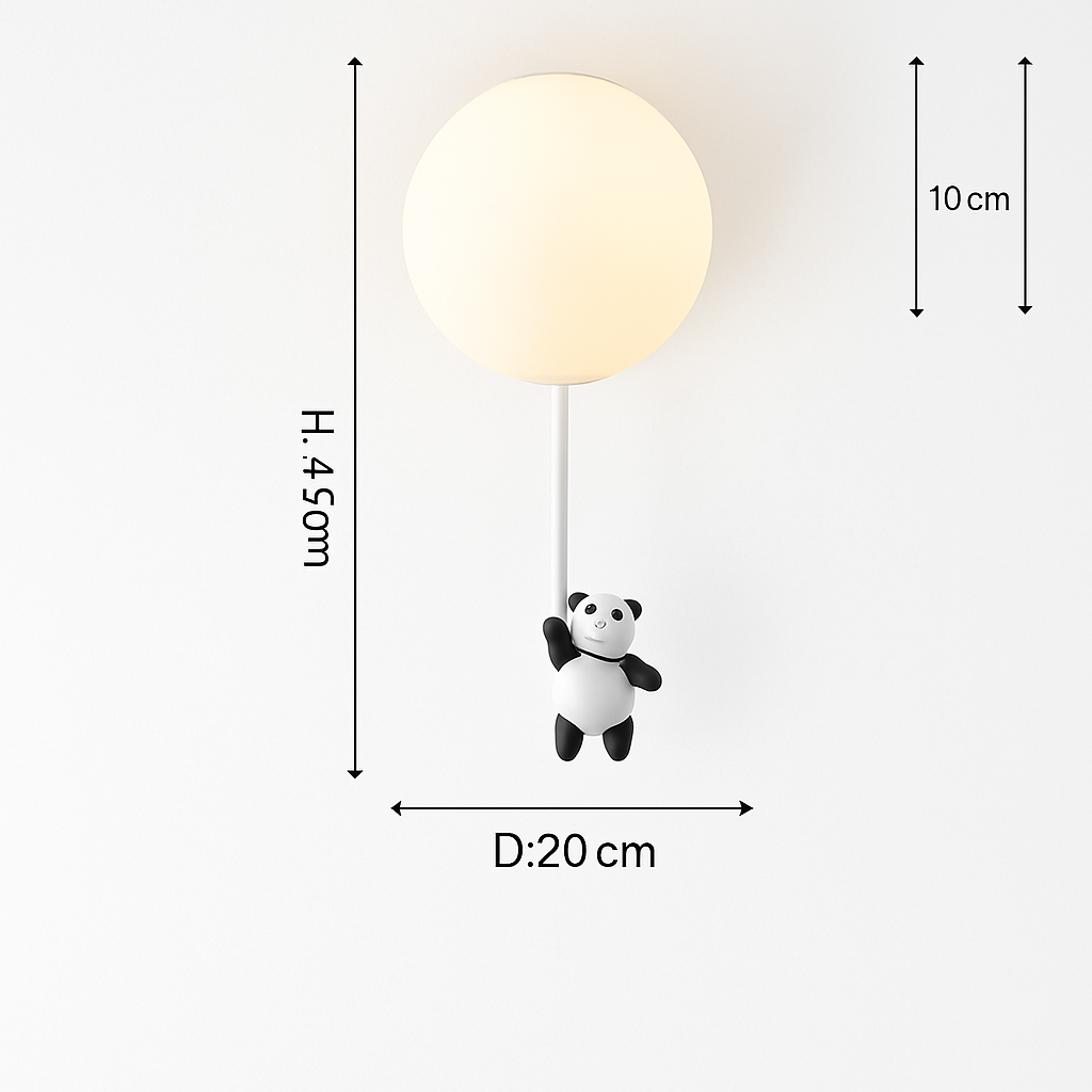 plafonnier led dessin animé belle ours pour enfants