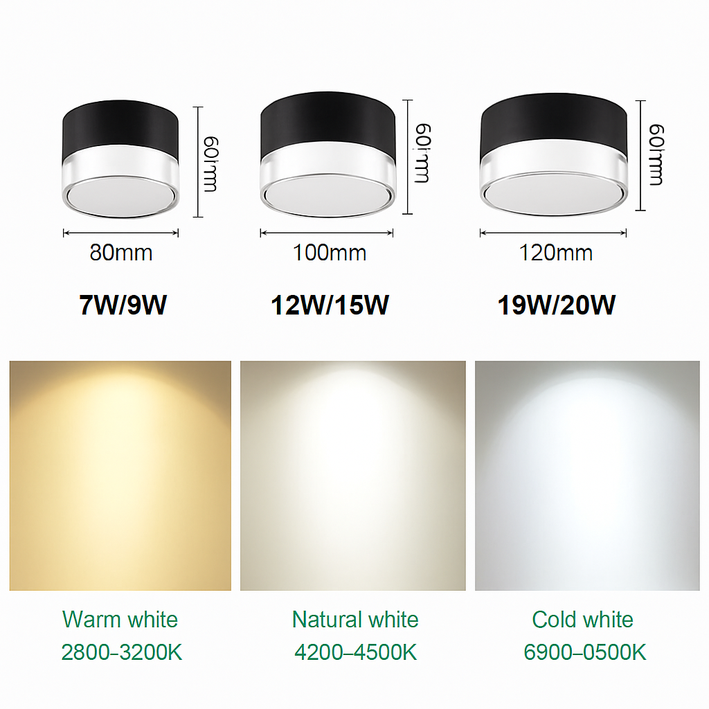 plafonnier led dimmable nordique montage surface design moderne