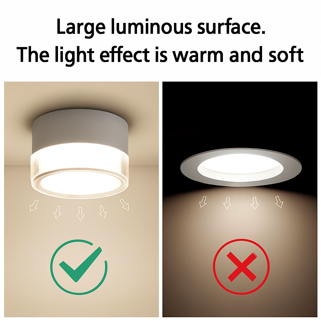 plafonnier led dimmable nordique montage surface design moderne