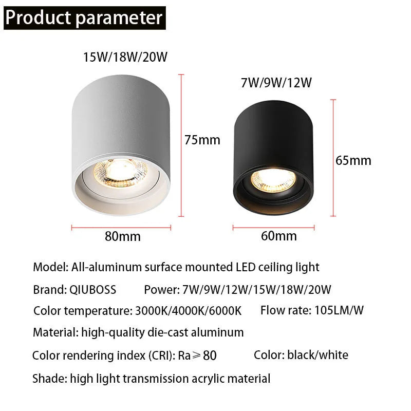 plafonnier led dimmable pour intérieur éclairage moderne 6000k
