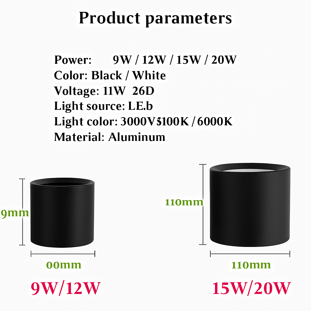 plafonnier led dimmable spot lumière vers le bas décoration
