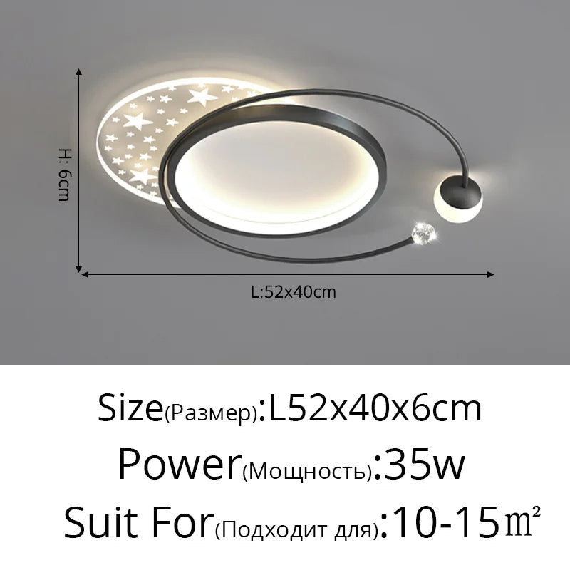 plafonnier led doré style nordique créatif pour toute la maison