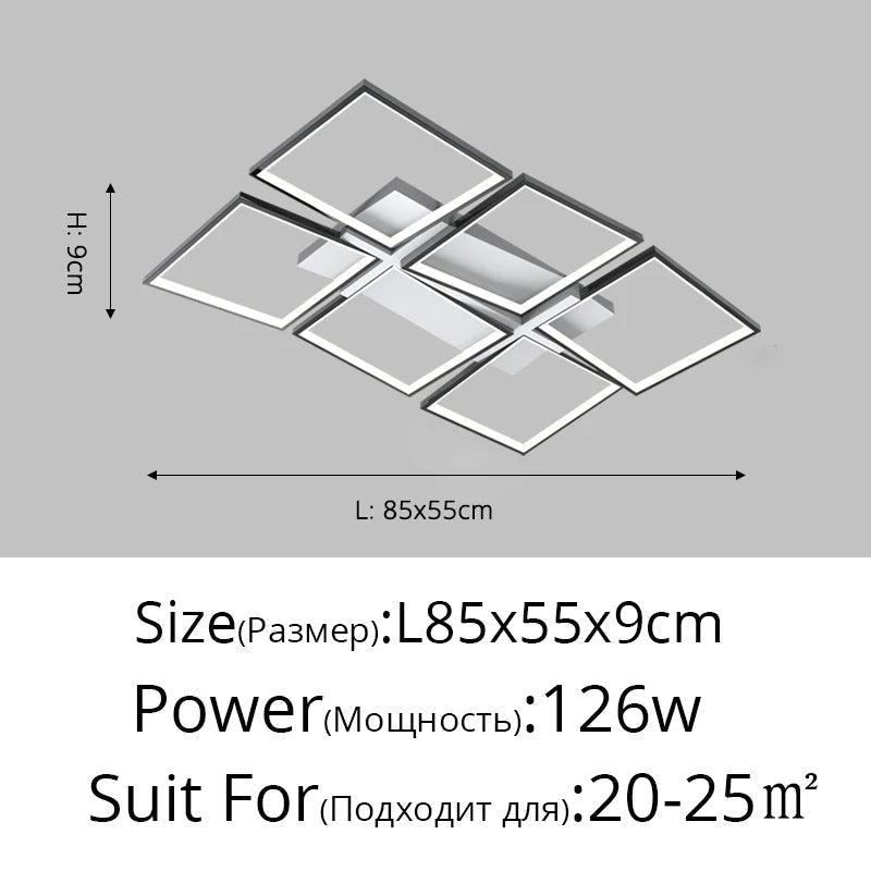 plafonnier led en aluminium éclairage décoratif pour intérieur