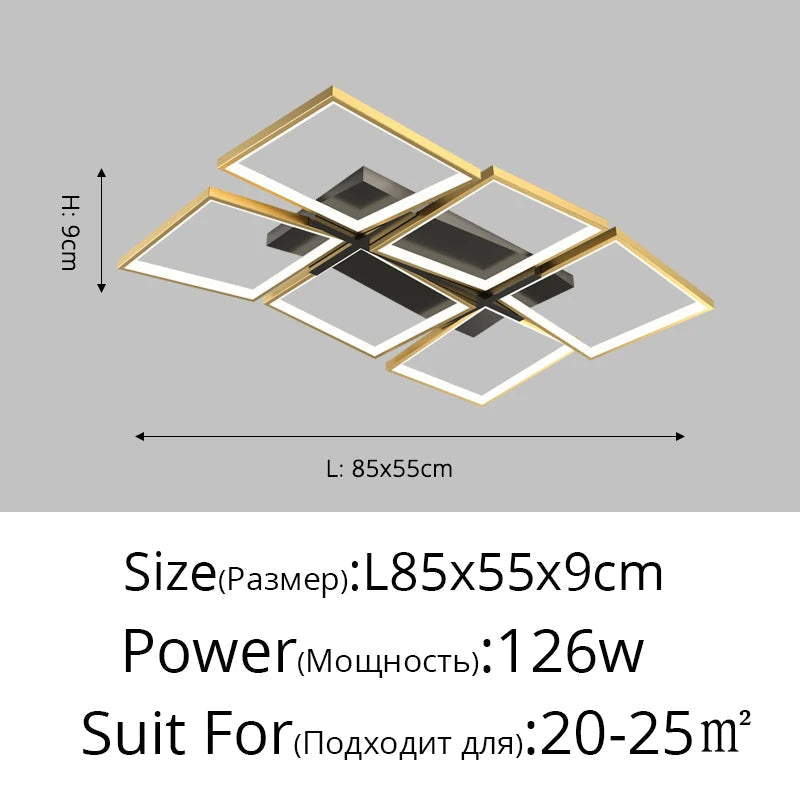 plafonnier led en aluminium éclairage décoratif pour intérieur