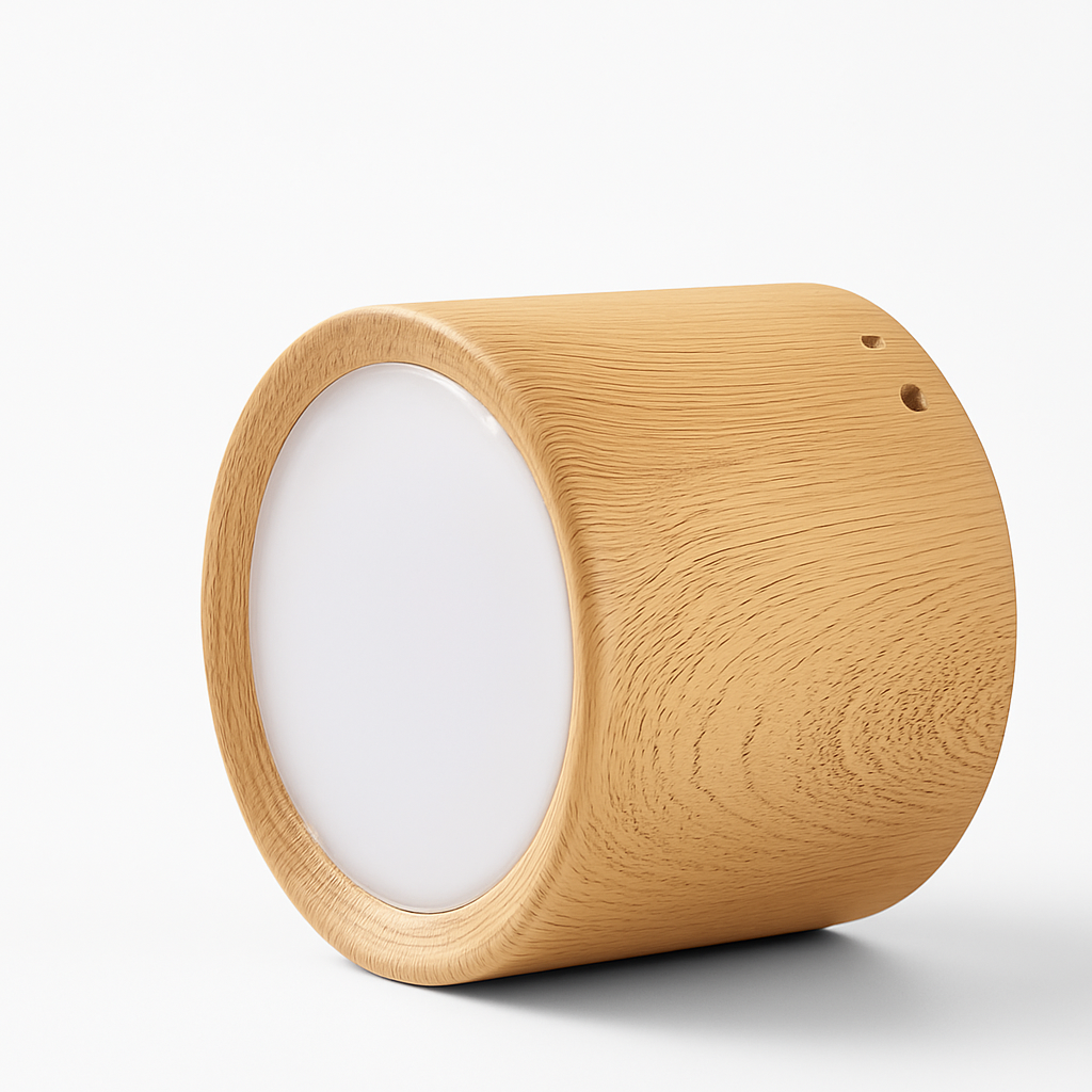 plafonnier led en bois design nordique suspendu pour intérieur moderne