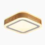 plafonnier led en bois moderne pour intérieur minimaliste