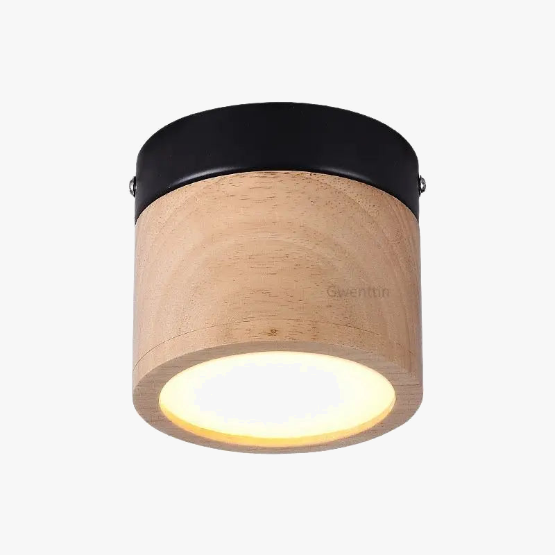 plafonnier à led en bois nordique moderne pour intérieur design