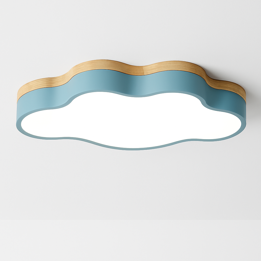 Plafonnier LED en bois nuage Botimi
