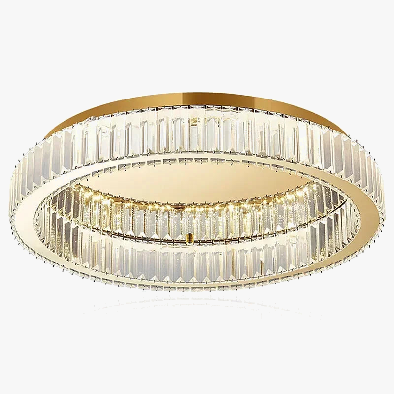 plafonnier led en cristal design simple pour éclairage intérieur