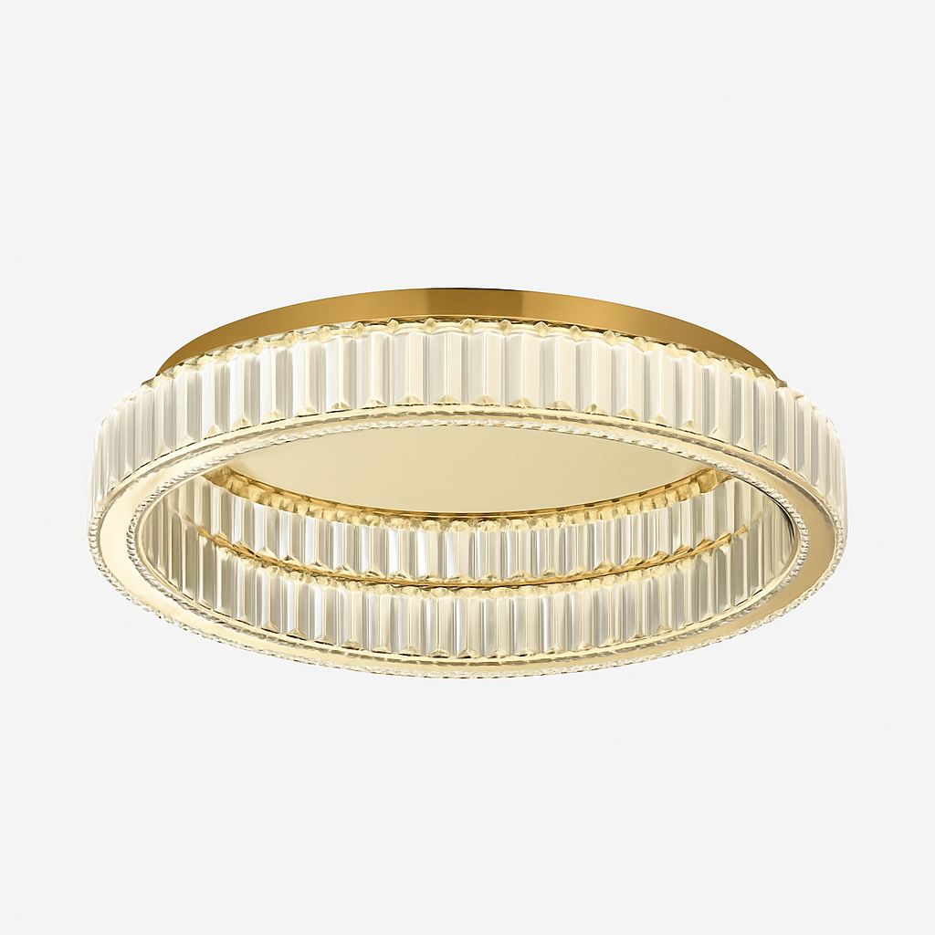 plafonnier led en cristal italien design haut de gamme pour décoration intérieure