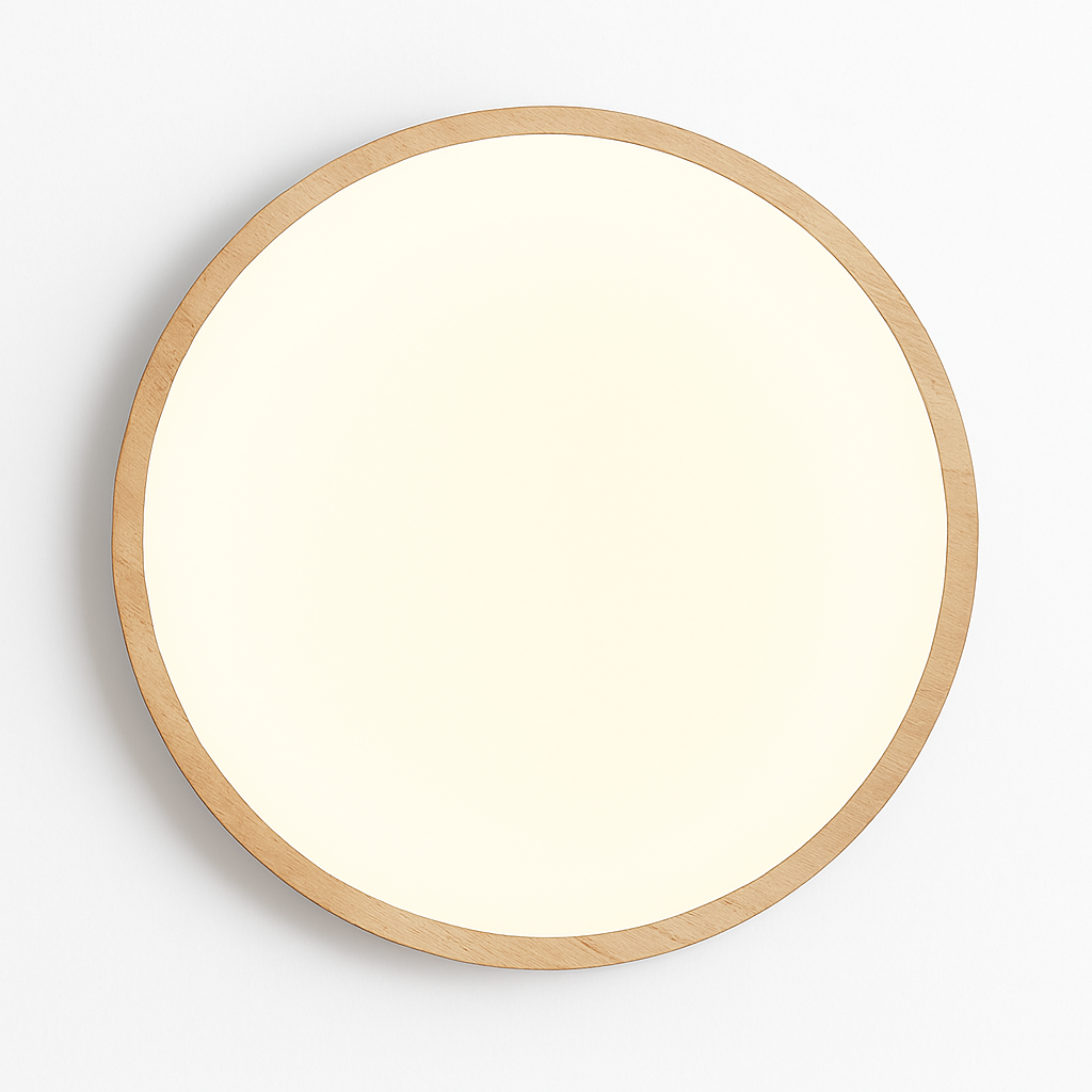 Plafonnier Led en travertin jaune