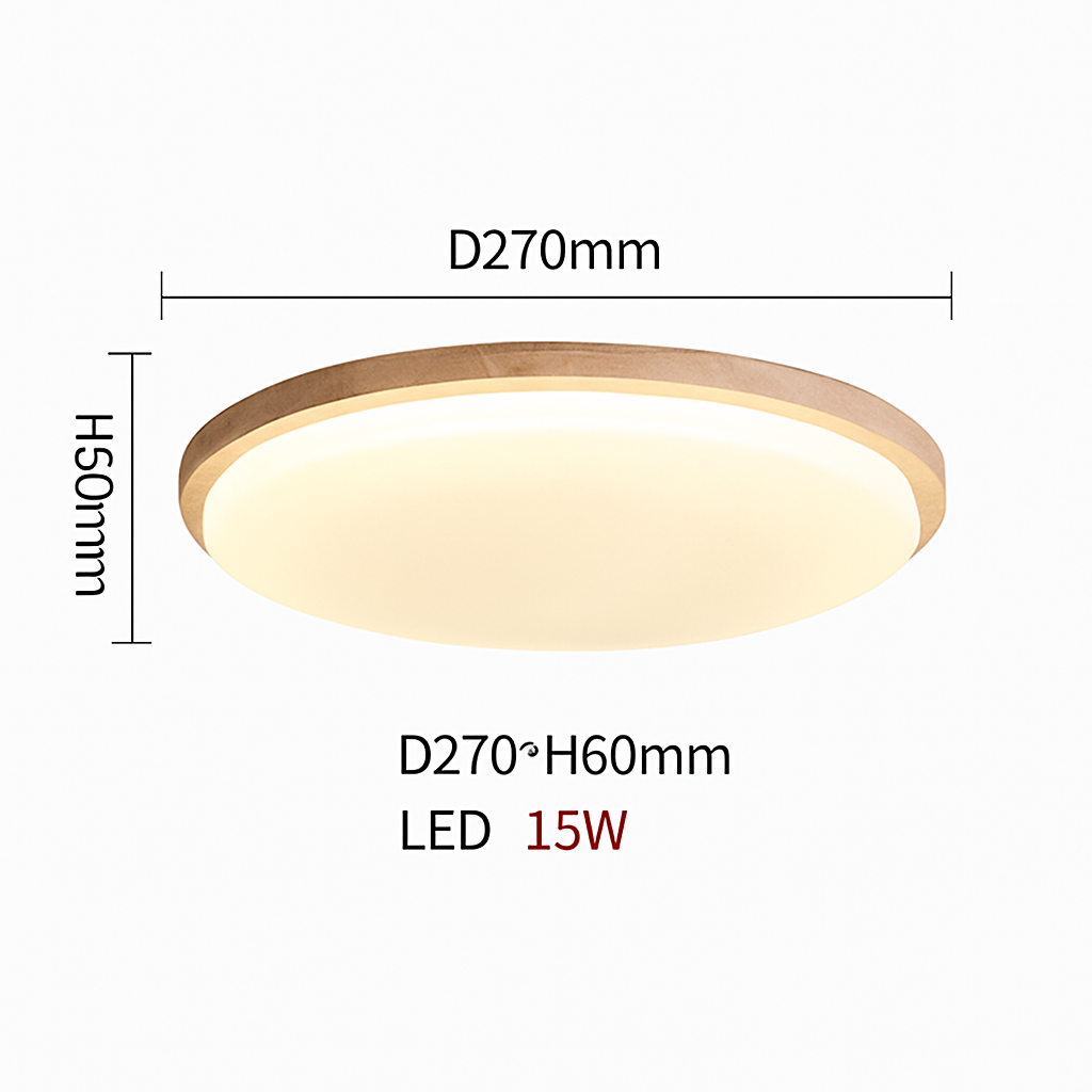 Plafonnier Led en travertin jaune