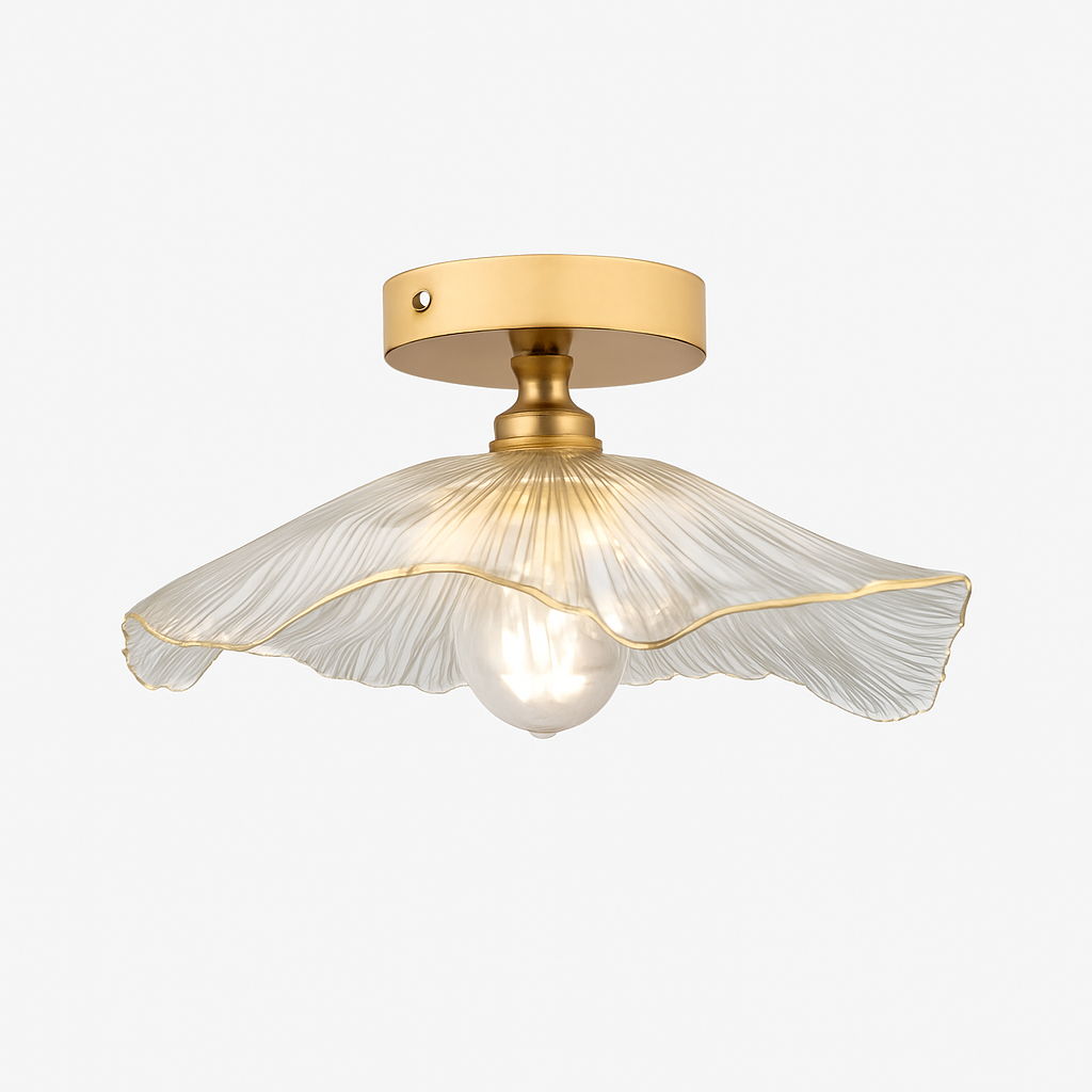 Plafonnier Led en verre au design moderne